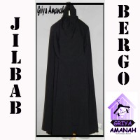 Jual Jilbab syari instan jumbo Jetblack Murah