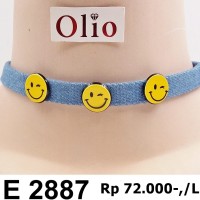 Jual OLIO KALUNG CHOKER SMILE IMPORT KOREA E 2887 Murah