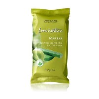 Jual Oriflame - Love Nature Soap Bar Caring Olive Oil & Aloe Vera 32609 Murah