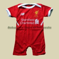 Jual Jumper / Romper Bola Bayi Baju Bayi Laki Liverpool - Home Murah