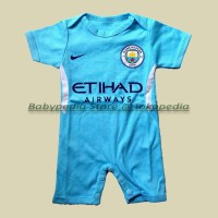 Jual Jumper / Romper Bola Bayi Baju Bayi Laki Manchester City - Home Murah