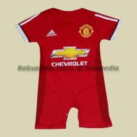 Jual Jumper / Romper Bola Bayi Baju Bayi Laki Manchester United - Home Murah