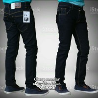 CELANA JEANS CHEAP MONDAY SKINNY BLACK BLUE ORIGINAL