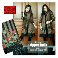 Jual Dress Tunik Zipper Lurik Murah