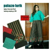 Jual Celana Palazzo Batik Lurik Murah