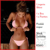 Jual Bikini Seksi Paling Murah warna pink SEXY LINGERIE Big Size Murah