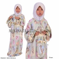 Jual Mukena Telekung Prayerset Terusan Abaya Anak M 6~8th Murah