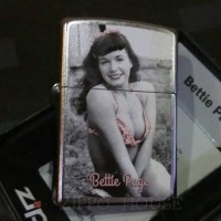 Jual Zippo Original Bettie Page Pink Lingerie Street Chrome Murah
