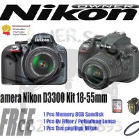 KAMERA NIKON D3300 KIT 18-55 VR II / NIKON D3300 / D3300