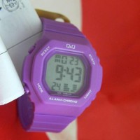 Jual JAM TANGAN anak QQ QnQ Q&Q DIGITAL M137 M137J ungu DIGITAL ORIGINAL Murah