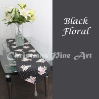 Jual Shabby chic / vintage table runner / taplak meja floral / bunga Murah