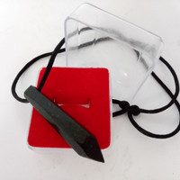 Jual Pendant Giok Hitam Black Jade Cutting tak Beraturan Murah