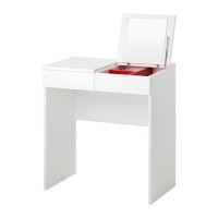 IKEA BRIMNES - MEJA RIAS - PUTIH - 70X42CM