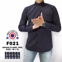 Jual Kemeja Flanel Motif Flannel Katun Pria Cowok Slim Fit Lengan Panjang Murah