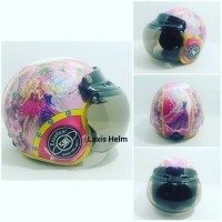 Helm Retro Bogo Anak Barbie SNI