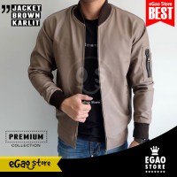 Jual Jaket Bomber Kulit Sintetis, Jaket Kulit Bomber Premium Murah