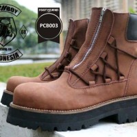 Jual SEPATU BOOTS PICHBOY DOUBLE ZIPPER SAFETY SEPATU MOTOR GEDE Murah