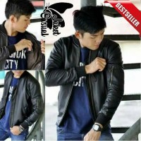 Jual JAKET KULIT BOMBER PILOT TERBARU / JAKET BOMBER PRIA Murah