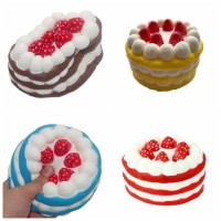 Jual Squishy Slice Cake/Strawberry Loaf sliced Murah
