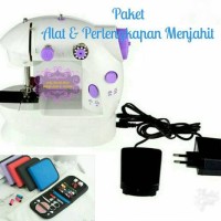 Jual Paket Komplit Mesin Jahit Mini Portable plus set perlengkapan jahit Murah