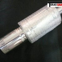 Jual Knalpot Mobil Racing HKS Bulat Polos Sedang Murah