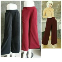 Jual kulot CREPE polos Murah