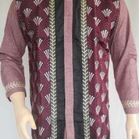 Jual Baju Koko Branded Muslim Madani Bordir Mewah panjang MM988 Murah