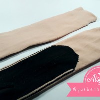 Jual Kaos Kaki Jempol Muslimah Polos Warna Crem Murah