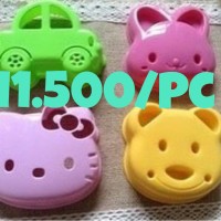 Jual Cetakan roti tawar nasi bento hello kitty mobil panda melody kelinci Murah