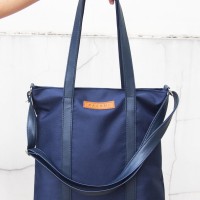 Jual Tas Tote Bag Wanita Murah Wilson Navy Tote & Pouch 005 Murah