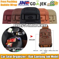 Jual Premium Leather Car Seat Organizer / Rak Gantung Jok Mobil Bahan Kulit Murah