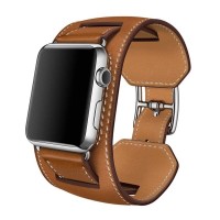 Jual Apple Watch Band Hermes Double Cuff Leather Iwatch Strap Kulit 38 & 42 Murah