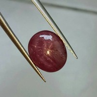 Jual DGL Certified Big,Looking Nice,No Heat 6.50 Ct Red STAR RUBY Tanzania Murah