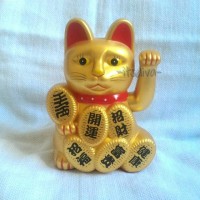 Jual Maneki Neko Gold kucing hoki lucky cat Murah