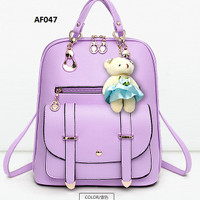 Jual TAS RANSEL IMPORT / UNGU 47 / TAS WANITA TAS KERJA TAS KULIAH PESTA Murah