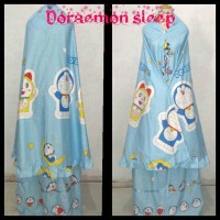 mukena doraemon dotty salur dewasa, po 4-8hr katun cvc