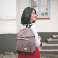 Jual Tas Ransel Backpack Mini Wanita - Rayleigh New Finch Grey Murah