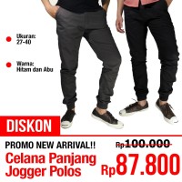 Jual Celana Panjang Jogger Polos | Banyak Pilihan Warna / Ukuran Murah