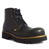 Jual Sepatu Pichboy Underground Boot Kulit - Hitam Murah