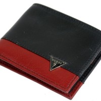 Dompet Guess Pria Cowok Original Model 31GU13X043 - Black Red