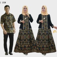 Jual BATIK COUPLE/SARIMBIT HITAM - SRG 358 Murah