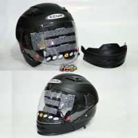 Helm Zeus 611C Hitam Doff