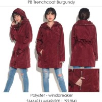 Jual PULL & BEAR Trench Coat Hoodie Branded Murah