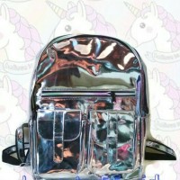Jual RANSEL HOLOGRAM PLATINUM LASER POCKET BESAR Murah