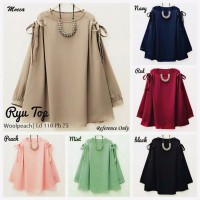 Jual PROMO Baju Atasan Ryu Top Blouse Tunik Baju Muslim Blus Muslim Murah