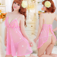 Jual Baju Tidur Sexy Lingerie Dress+G-string - Bikini Hannah Terpopuler Murah