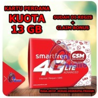 Jual kartu perdana internet smartfren 13gb aktif alternatif xl go im3 sakti Murah