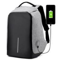 Jual TAS RANSEL BACKPACK ANTI MALING USB CHARGER (SLOT LAPTOP) Murah