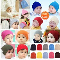 Jual Kupluk topi anak bayi warna warni kid beanie hat Murah