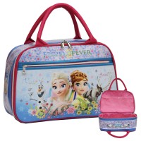 Jual Cuci Gudang New Travel Bag Anak Dua Kantung Frozen Fever Bahan Sponge Murah
